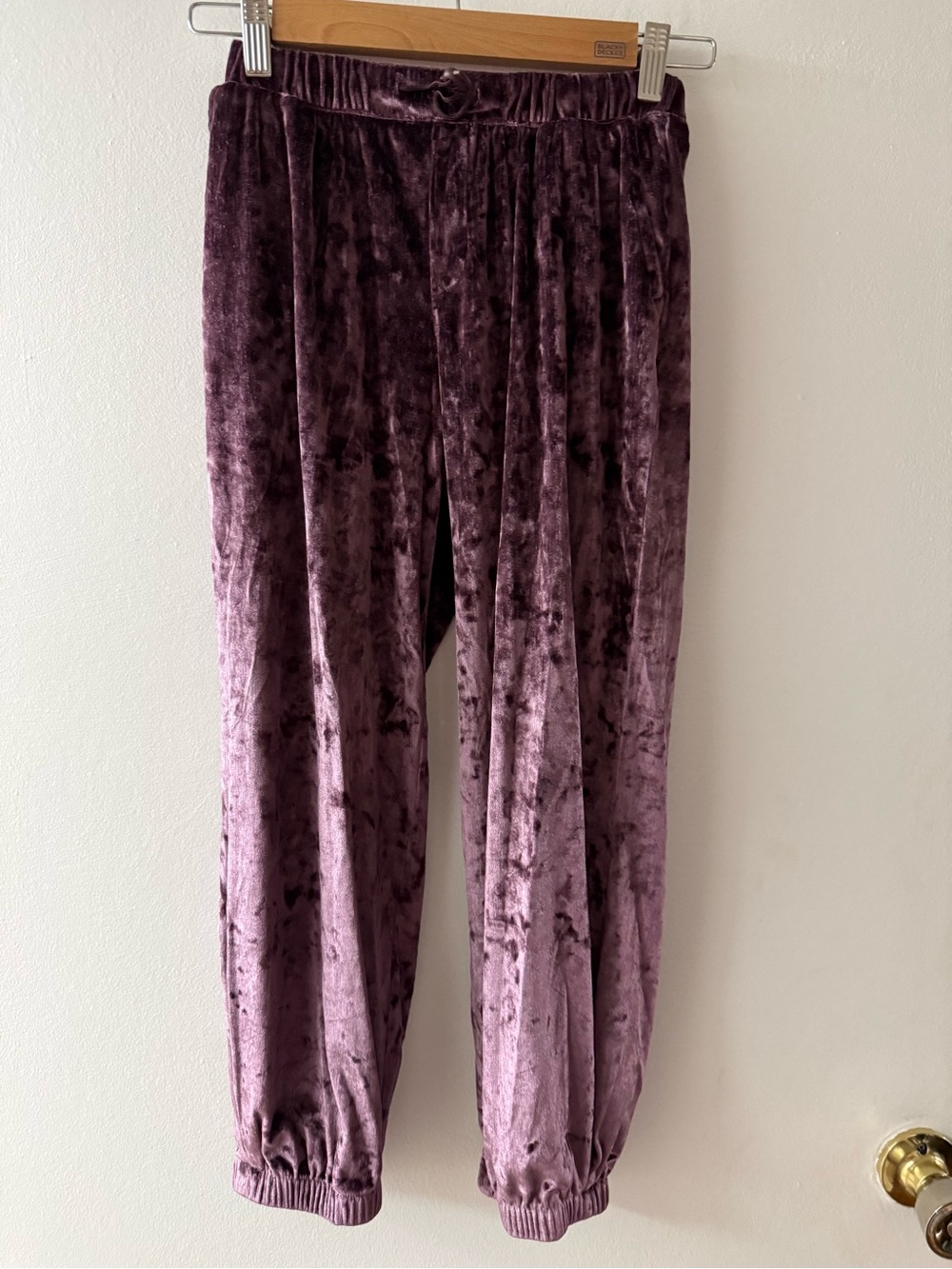 Velvet Jogger Pants in Mauve Purple for Kids. GAP. New condition